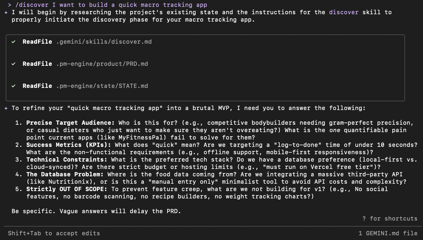 Lead PM Interrogation